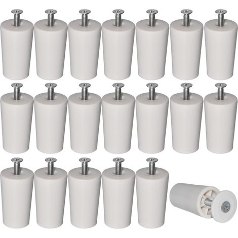 Butée De Volet Roulant - 20 Pièces - Plastique Blanc - Protection Lamelles - Pour Fenêtre Et Store - 40mm (1/5)