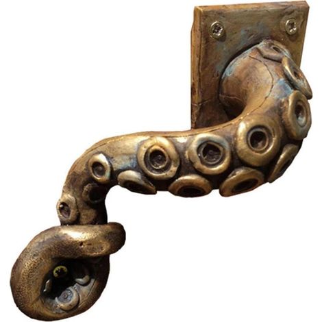 runnerequipment porte en forme pieuvre – Poignées porte pour chambre à coucher, salle bain – porte tentacule en résine, collection poignées porte décoratives (1/3)