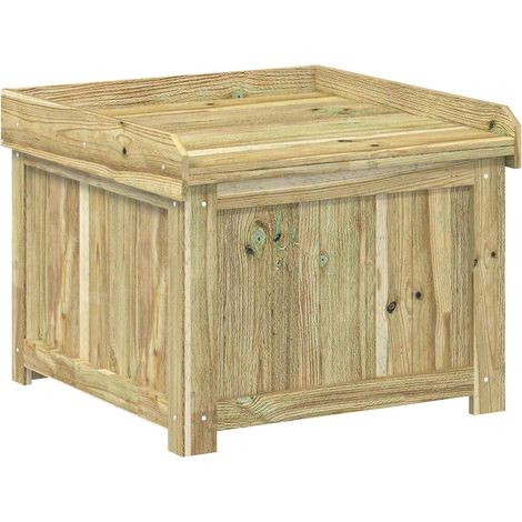 Coffre à coussins d'extérieur Bois de pin imprégné vidaXL (1/5)
