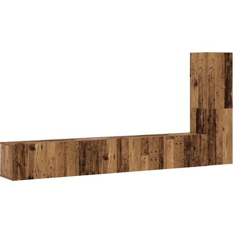 Maison Exclusive - Meubles TV muraux 3 pcs vieux bois bois d'ingénierie