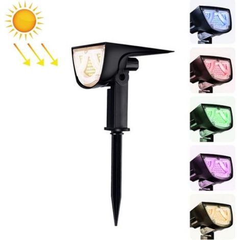 Projecteur solaire étanche IP65, lampe de jardin à piquer pour décoration extérieure de pelouse-AquaForge (1/5)