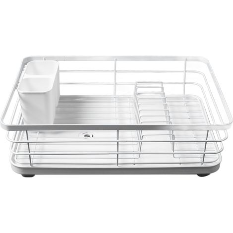 Scolapiatti in metallo massiccio, di grande capacità, lungo 43 cm (16,9 pollici), ideale per la cucina di casa. (1/5)