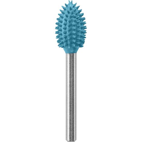 Broca para tallar eléctrica de alto rendimiento Dremel MAX (9953), material acero inoxidable, "llama" de 9,5 mm de ancho para ranurar y tallar en madera, plástico, espuma EVA y caucho. Parte de Dremel