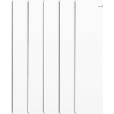5 lames de store vertical en PVC, 82,5 pouces de diamètre, lames de 89 mm de large, matériau ignifugé. (1/5)