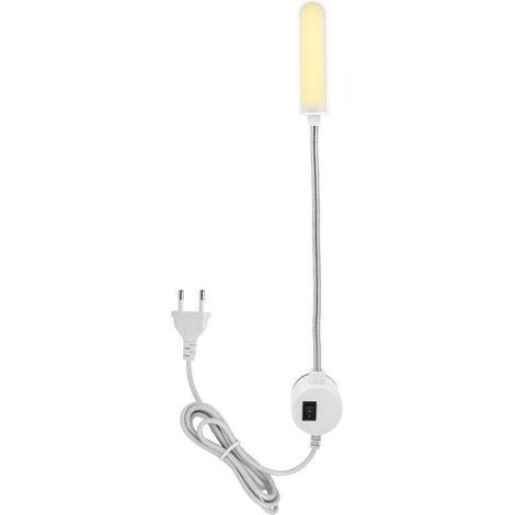 Sewing Machine Lamp - Lightweight Gooseneck Work Light with Magnetic Base for Lathes, Drills and Sewing Machines(EU Plug 220V) MUMU (1/4)