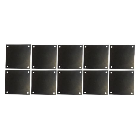 Lot 10 platines acier percée 200x200x10 (1/3)