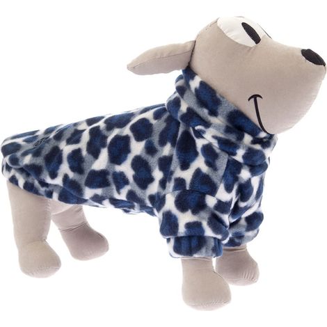 Pile per cani double face modello Pila BLU/LEOPARD: 20 cm - blu / leopard