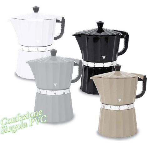 Timer da cucina forma Caffettiera Caffè Moka 4 Colori (1/2)