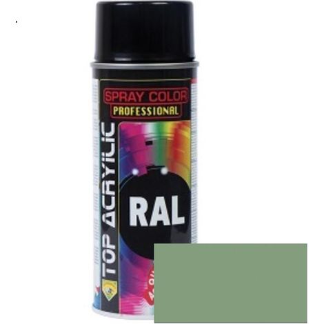 spray acrílico mate. ral 6021 verde pálido. aerosol. 400 ml - top acrylic