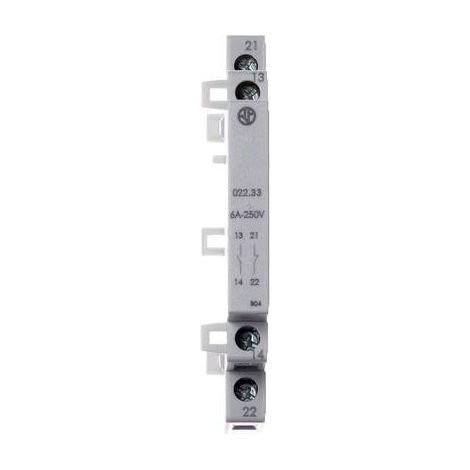 Modulo contatti ausiliari 2no per contattori serie 22.32 e 22.34 finder 02233 (1/3)