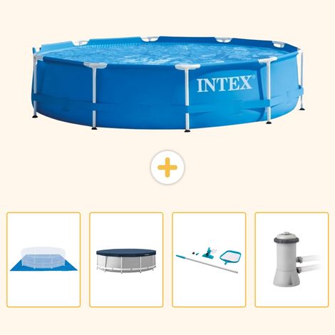 Intex Piscine Tubulaire Ronde - 366x76 cm - 5-pièces  S51 (1/5)