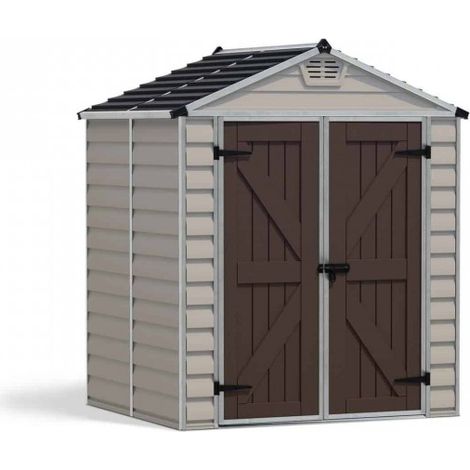 Skylight Shed 6 x 5 Tan - Polycarbonate - L154 x W185 x H217 cm