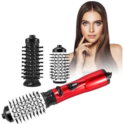 Sèche-cheveux rotatif 3-en-1 avec brosse soufflante pour cheveux secs, boucler et lisser les cheveux, coiffeur multifonction (1/5)