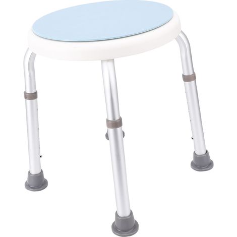 Tabouret pivotant en alliage d'aluminium, chaise pivotante réglable en hauteur, tabouret rotatif pour bar, bureau ou café (1/5)