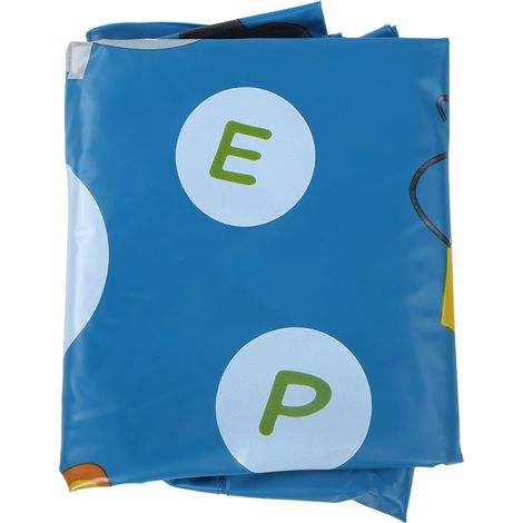 Tapis de jeu gonflable portable rond avec coussin d'eau pour cour extérieure (1/5)