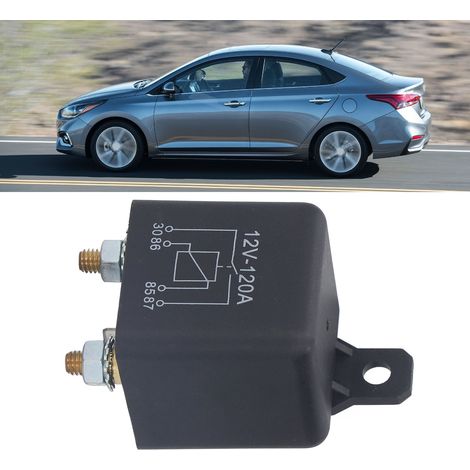 Relais de démarreur automobile 120 A avec accessoires, 12 V CC (1/5)