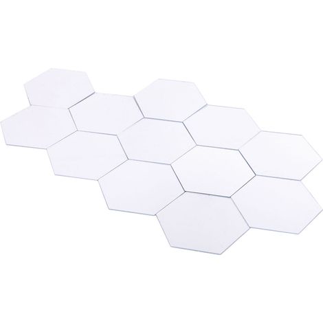 Autocollant mural acrylique effet miroir 3D, 12 pièces, déco maison moderne amovible DIY (1/5)
