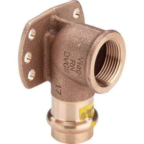 Viega Profipress Placa de pared G, d 22mm, Rp 3/4 bronce rojo Modelo 2625.5, 346706