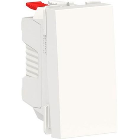 Conmutador 10A estrecho de Schneider  Blanco (1/3)