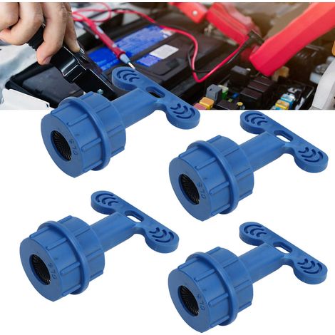 Autoreparaturwerkzeuge, Autoreinigungswerkzeuge, Autobatteriebürste, Batteriepolbürste, obere Bürste, T-förmiger Griff (verkauft im 4er-Set) (1/5)