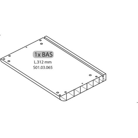 R 1XBAS L.312 mm X ARMADIO SPOGLIATOIO RESINA A 1 POSTO IN KIT C/SERRAT- 1,0 pz