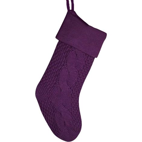 Chaussette De Noël - Tricotée En Fibre Non Tissée - Pour Arbre De Noël Cheminée Ou Décoration Intérieure - 45 X 18 X 35 Cm - 1 Pièce (1/5)