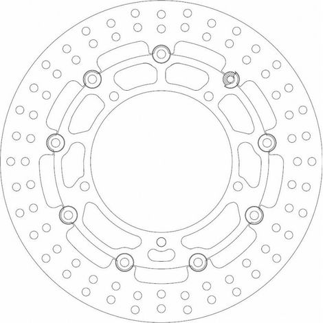 Disque de frein avant Ferodo pour Moto Yamaha 600 Fz6 Fazer N/S