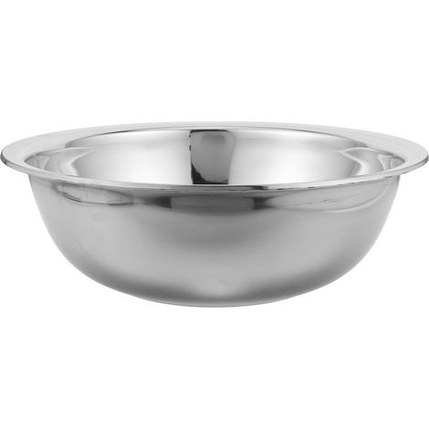 Bassine Bain de Pieds en Acier Inoxydable Rond 35cm, Bol de Spa Sécurisé et Confortable pour Trempage, pour Usage à Domicile ou Spa (1/5)
