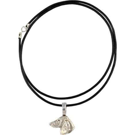 Bassotto I - collana con ciondolo placcato in argento per gli amanti dei cani, gioiello raffinato di Art-Dog (1/5)