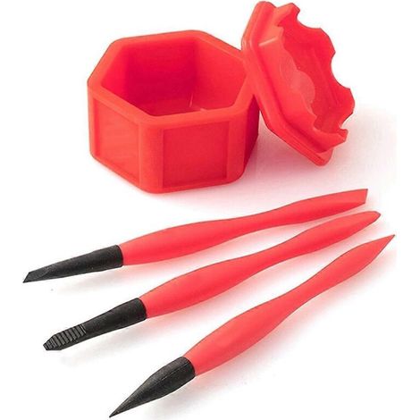 Ensemble applicateur de colle à bois compact en silicone avec pinceau - (1/5)