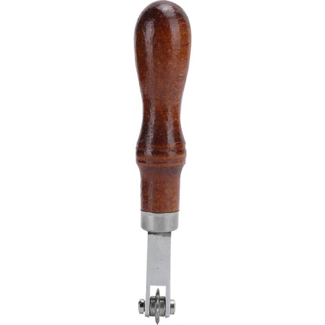 Roue de marquage pour couture sur cuir, outil d'espacement et poinçon pour projets DIY en cuir (1/5)