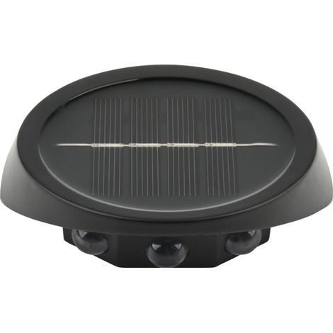 Luci solari a LED per esterni, 3 luci a LED per recinzione (decorazione da giardino), applique a risparmio energetico, luce bianca (1/5)