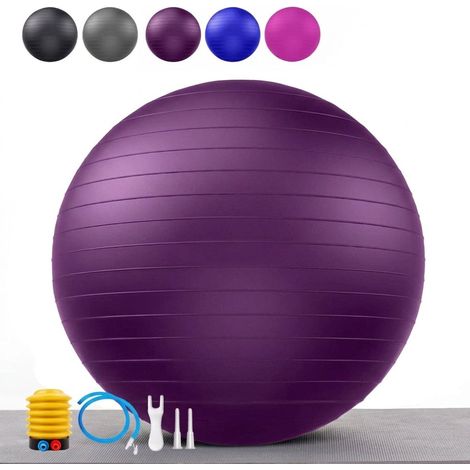 Gymnastikball 45 cm mit platzsicherem Schutz – Sitzball – Balanceball – Fitness (1/2)