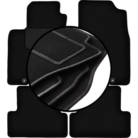 Kompletter Satz Velours-Fußmatten für: Nissan X-Trail II T31 SUV (2007-2014) (1/5)