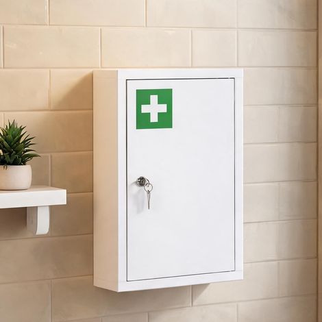 Meuble de salle de bain bianco en acciaio 30 x 14 x 46 cm (1/5)