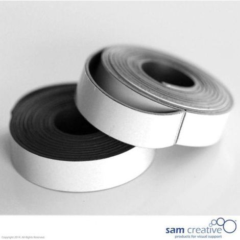 Bande magnétique pour tableau blanc 10 mm blanc