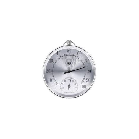 Crezuo 10cm Kabelloses, analoges Wandthermometer für den Außenbereich