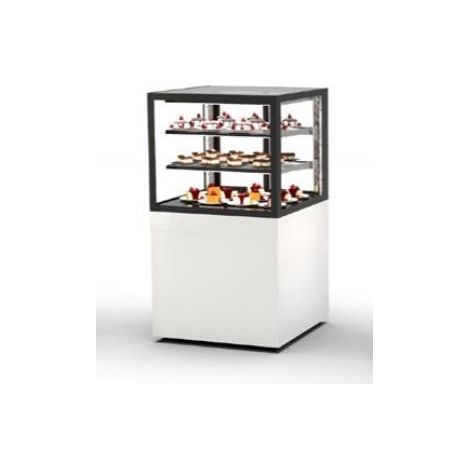 Vitrine Neutre avec Base 60 Serie Integra - 600 x 600 x 1100 mm et Sans Accès Frontal - Sayl