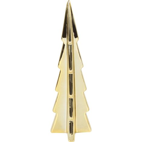 TrendLine Deko Keramik Baum 23 x 7 x 7 cm gold