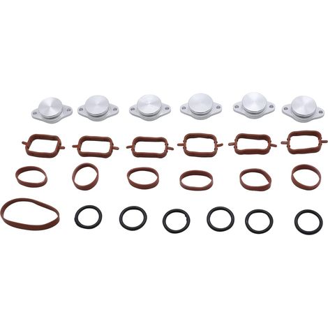 25PCS/SET SHLPDFM 6x33mm Compatible with Bmw Diesel Swirl Flap Blanks Repair 320d 330d 520d 525d 530d 730d With Intake Manifold 13 pcs Gaskets for BMW M57 E39 E46 E60 E61 E65 E66 E90 E91 E92 E53 E83
