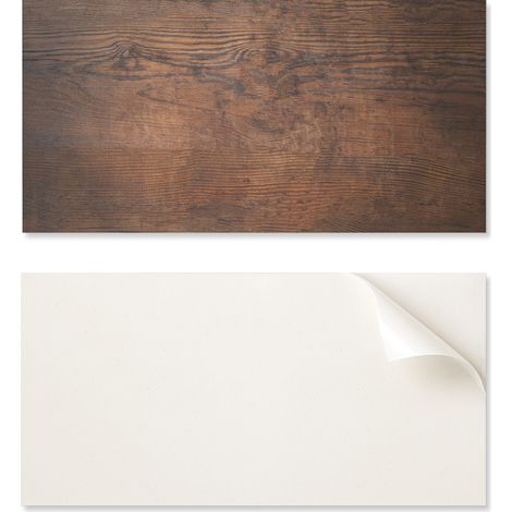 Azulejos decorativos de vinilo con gr谩ficos para cocina o ba帽o, textura de madera natural, 6x60x30 cm.