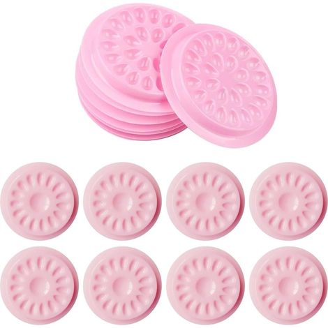 100 dispensadores de pegamento para pestañas - Soportes de plástico desechables para pegamento de pestañas postizas, contenedor desechable de pegamento para pestañas