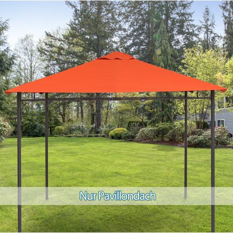 Pavillon Ersatzdach Sonnenschutz 298x295 cm Orange OKMYHOME (1/4)