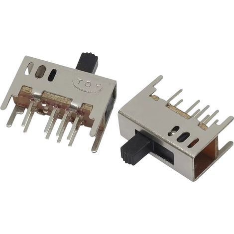SS23D03G5 Kippschalter, kleiner Griff, 5 mm Höhe, doppelt, 2P3T, 2,4 m, 3 Geschwindigkeiten, mit fester Halterung, 2SS23D03 G4 (1/5)