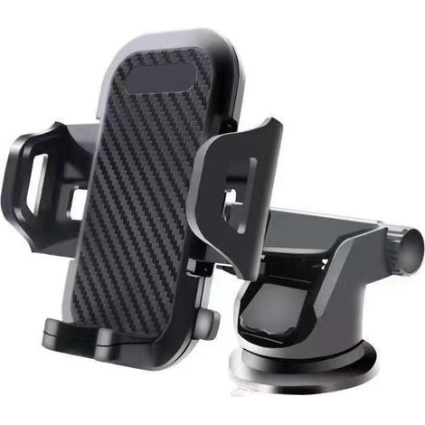 Support Telephone Voiture, Attache Telephone Ventouse,Porte Téléphone Rotatif Rotation 360°& Un Bouton Libération, Ventouse Ultra Puissante pour Tableau Bord/Pare-Brise (1/3)