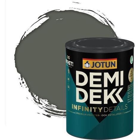 Peinture Bois - DEMIDEKK INFINITY DETAILS - Lasure Opaque Satinée - RAL 7009 - 0,75L (1/2)