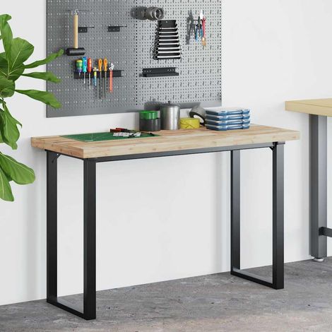Maison Exclusive - Schreibtischplatte Unbehandelt 140x50x4 cm Mas