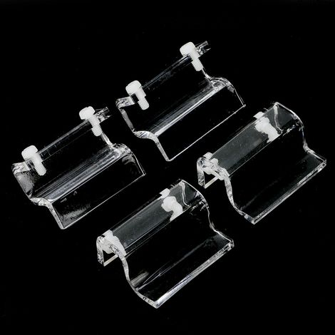 Lot de 4 supports de fixation pour couvercle en verre acrylique d'aquarium. (1/5)