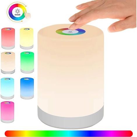 Lampe de chevet LED tactile, lecture et éclairage dimmable (1/4)