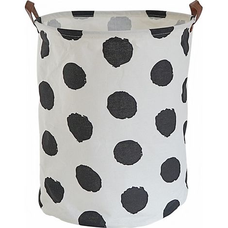 Panier à linge pliable de 51 cm, rouge, en coton épais, couche PE, anti-poussière, cordon de serrage, rangement pour la maison, 1 pièce (1/5)